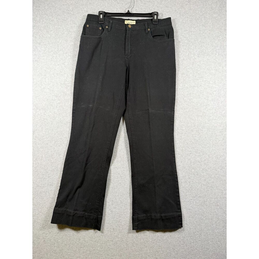Falls Creek Women's 14A Black Stretch Bootcut Jeans Cotton Blend 3985